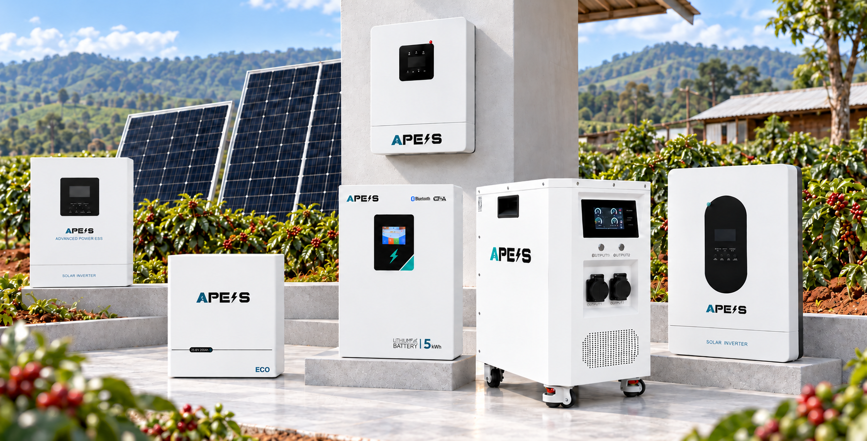 Biến tần off-grid 3kw đến 12kW cho nương rẫy tây nguyên